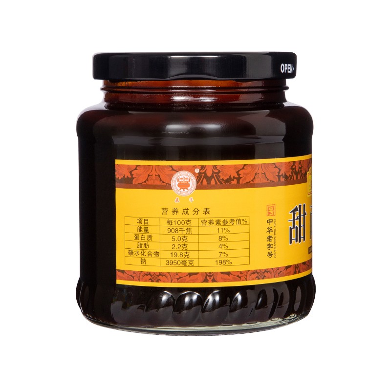 鼎丰 调味酱 甜面酱350g 天然晒制 烤鸭蘸酱烧烤酱 中华老字号