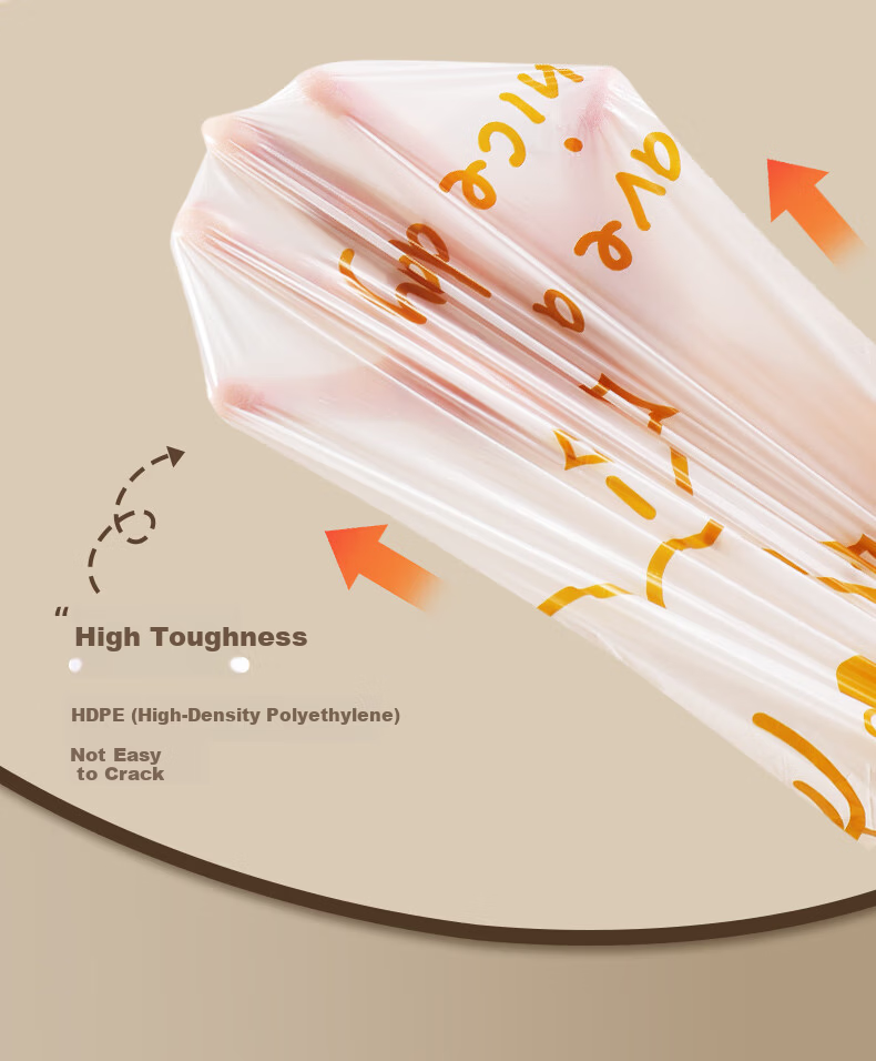 OKISS Large Heavy-Duty Garbage Bags Commercial Property Sanitation Office Home Thickened Plastic Bags 80x100cm 60pcs 6