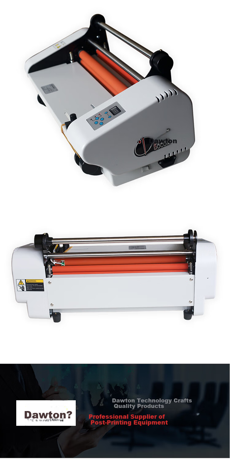 DOCON DC-358 Laminating Machine Thermal Laminator Electronic Temperature Control Single and Double-Sided Laminator 350mm 10