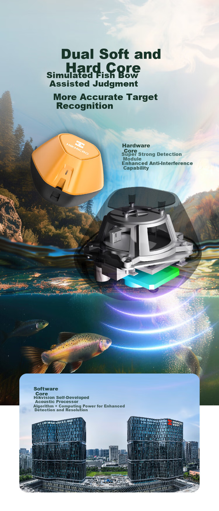 HIKMICRO Underwater Fish Finder, High-Definition Visual Night Vision Sonar 7