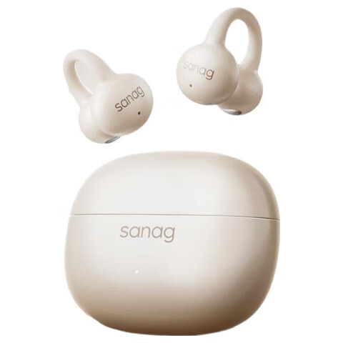 SANAG Z60S Bluetooth Headphones, Clip-On Wireless Bone Conduction Open-Style Gaming AI Translation Call Noise Reduction Ultra-Long Battery Life 2026 New Model Compatible with Apple, Huawei, Xiaomi