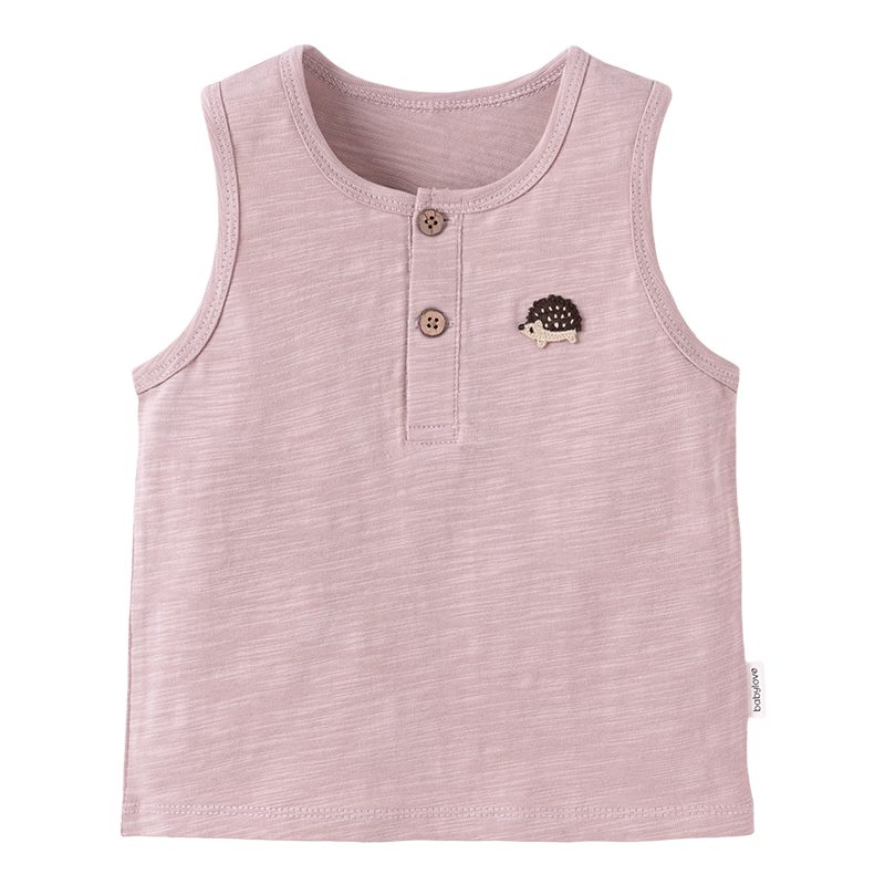 Babylove Baby Summer Vest Thin Sleeveless T-Shirt Versatile Bamboo Cotton Embroidered Breathable Infant Summer Clothing