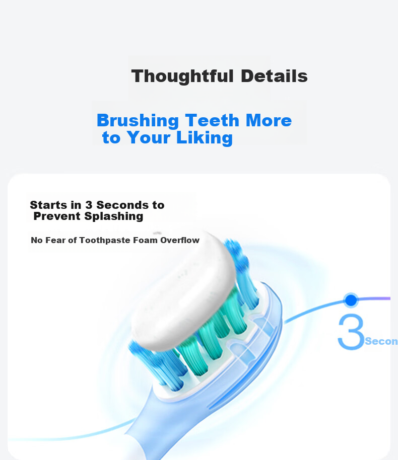 Usmile Smile Plus Electric Toothbrush Shock Absorption Cleaning Brush Head P10S Morning Mist White 180-Day Long Battery Life Wedding Couple Gift for Boyfriend Girlfriend Birthday Present 9