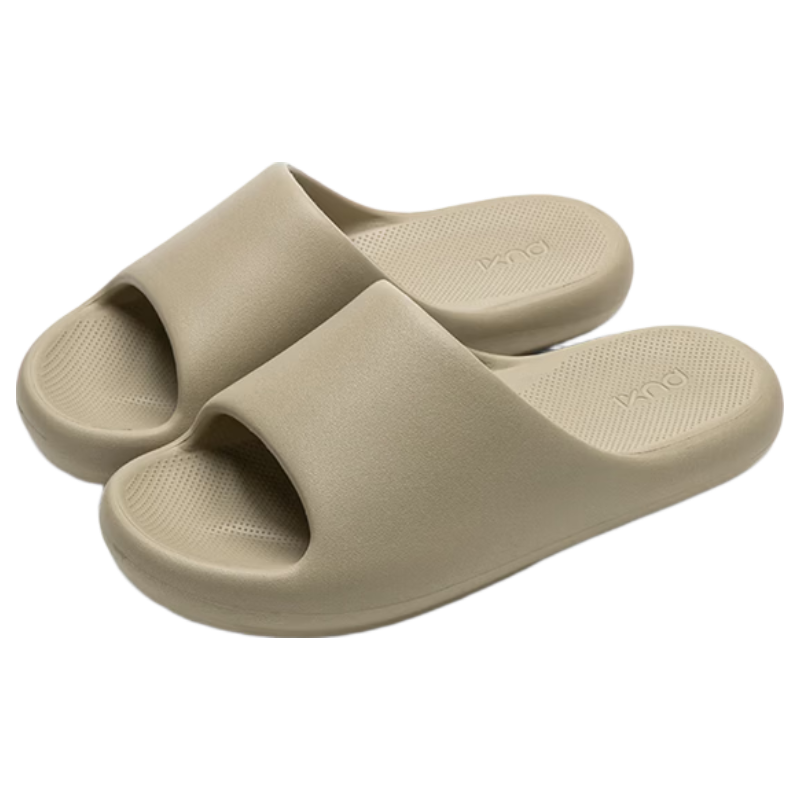 Puxi Simple Unisex Summer Slippers DL Supermarket Non-Slip Soft Elastic Couple Flip Flops Matcha Green 35-36