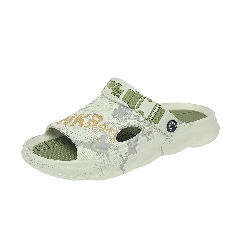CARTELO Men's Summer Dual-Use Breathable Beach Slippers Sports Casual Soft Sole Sandals