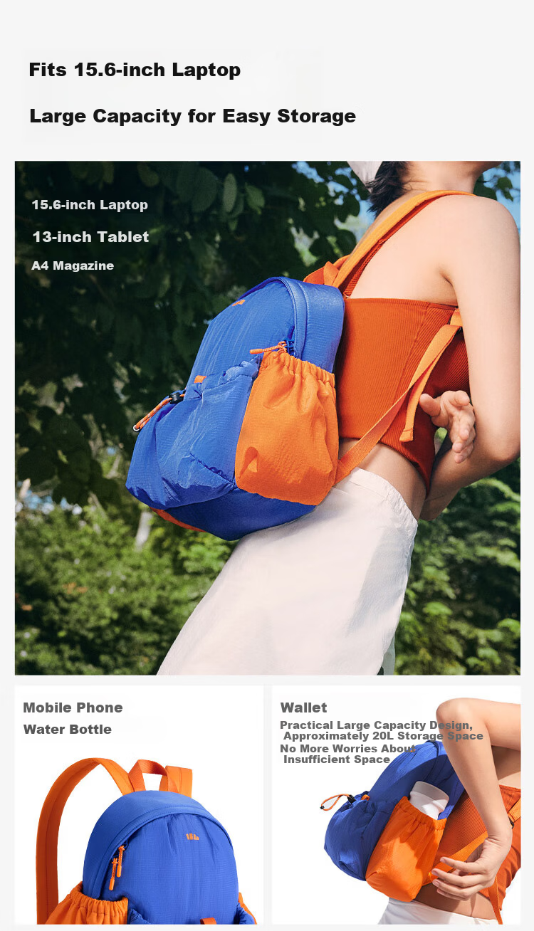 Beneunder Women's Backpack Lightweight Outdoor Travel Sports Small Bag School Hiking Bag 10L Water-Resistant 13