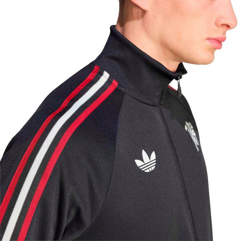 Adidas Men's Football Series MUFC OG TT Manchester United Football Casual Jacket JZ2230 Black M 7