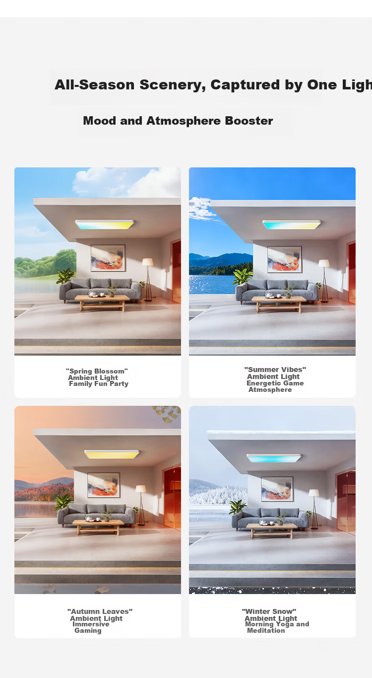 FSL Foshan Lighting Full Spectrum Eye Protection Tianjing Ceiling Light AI Soft Color Full Color Gamut Wide Color Temperature Lingjing Lite 110W 14