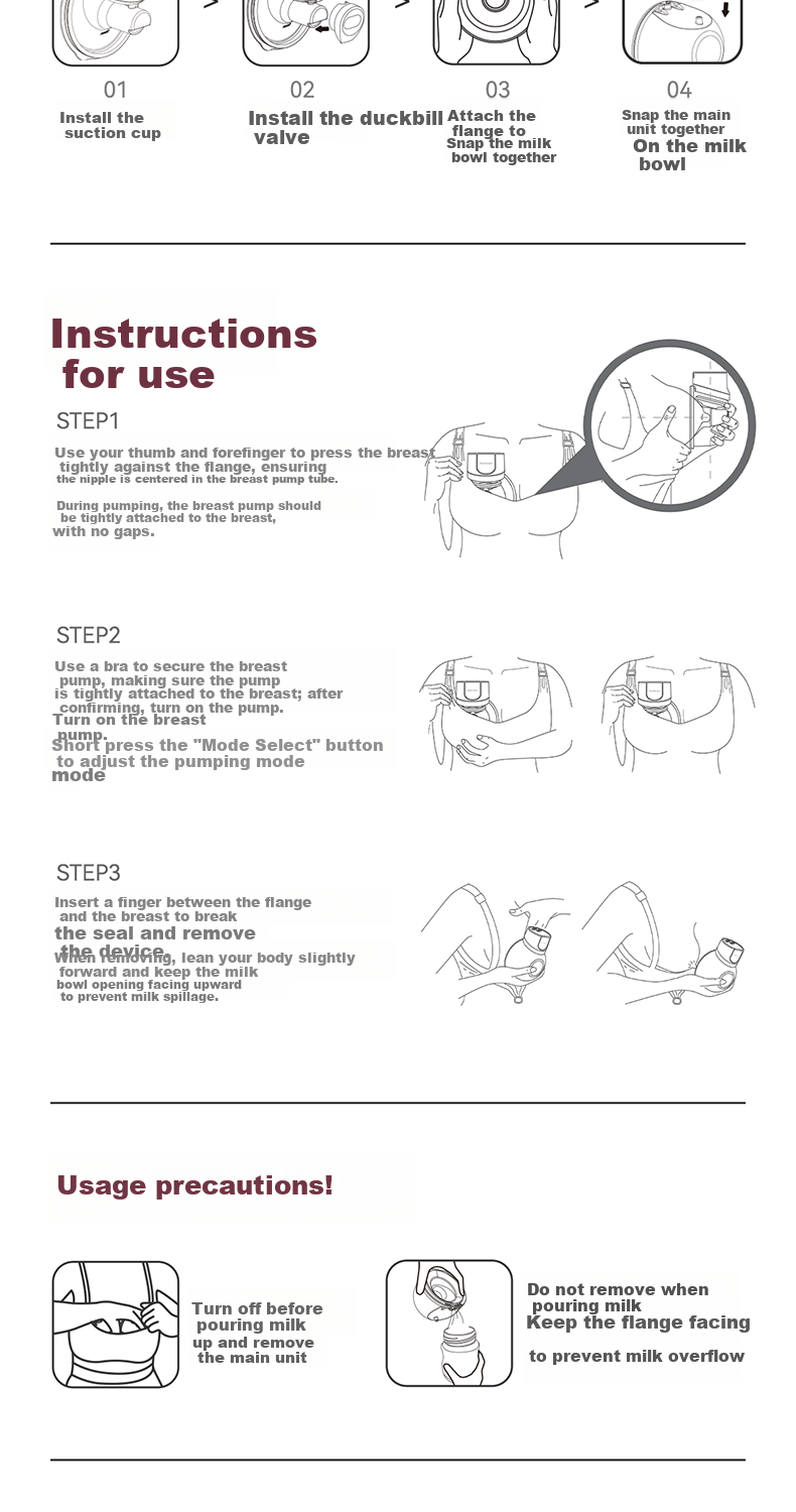 Momcozy S12Pro+ Double Electric Hands-Free Breast Pump Silent Portable Easy-Clean Cat Ear Cups 2-Pack 12