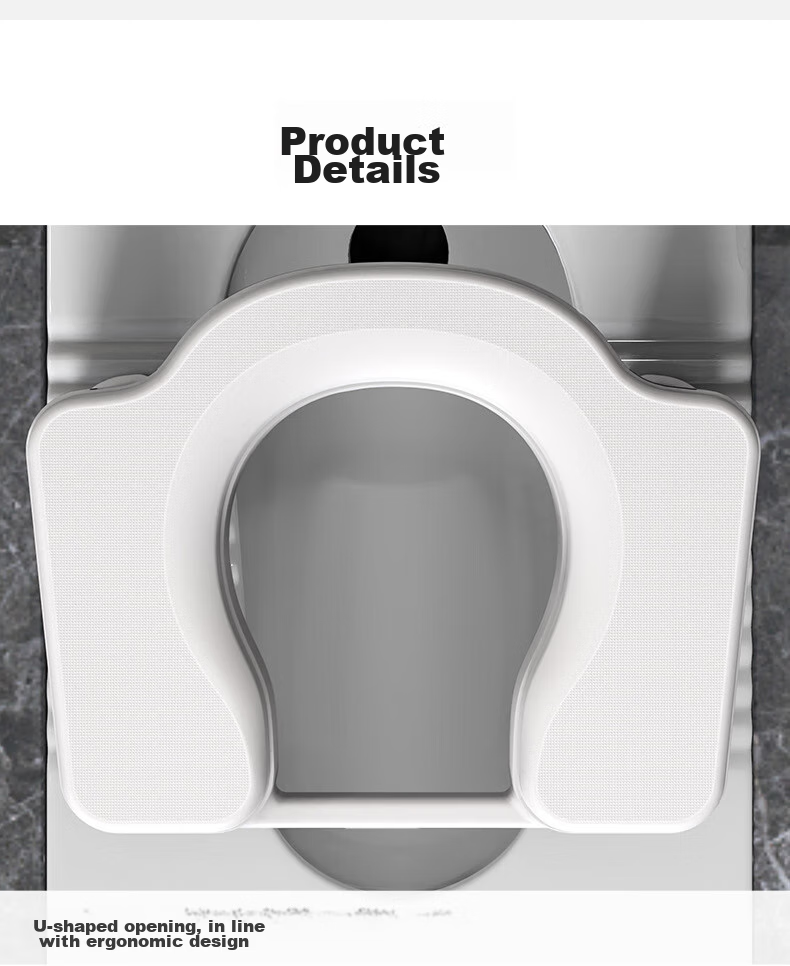Youjialiangpin Toilet Seat, Pregnant Women's Commode Chair, Squatting Toilet, Elderly Toilet Stool, Squat-To Convertible, Height 26cm 11