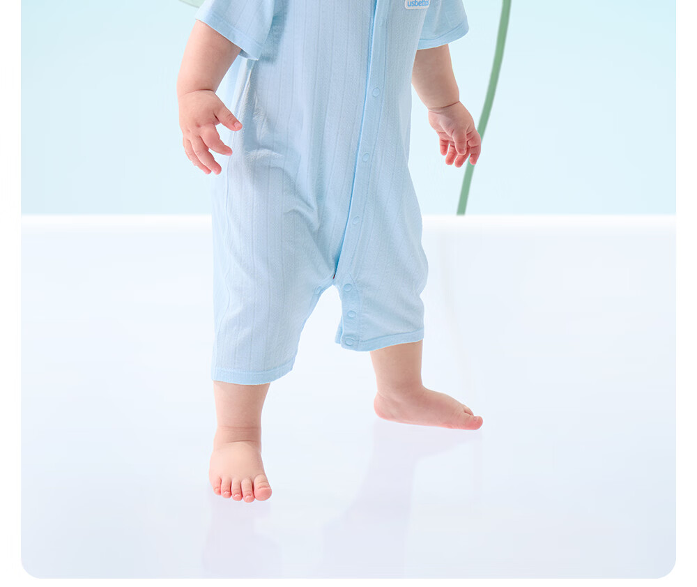 Betis Baby Romper Summer Thin Short Sleeve Modal Breathable Pajamas Infant Summer Onesie Crawling Suit 24