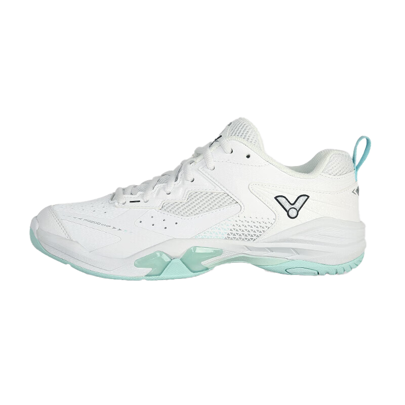 VICTOR Victory Badminton Shoes P9200CHP Unisex Non-Slip Breathable Shock Absorption Sports Shoes Bright White/Midnight Blue Size 38