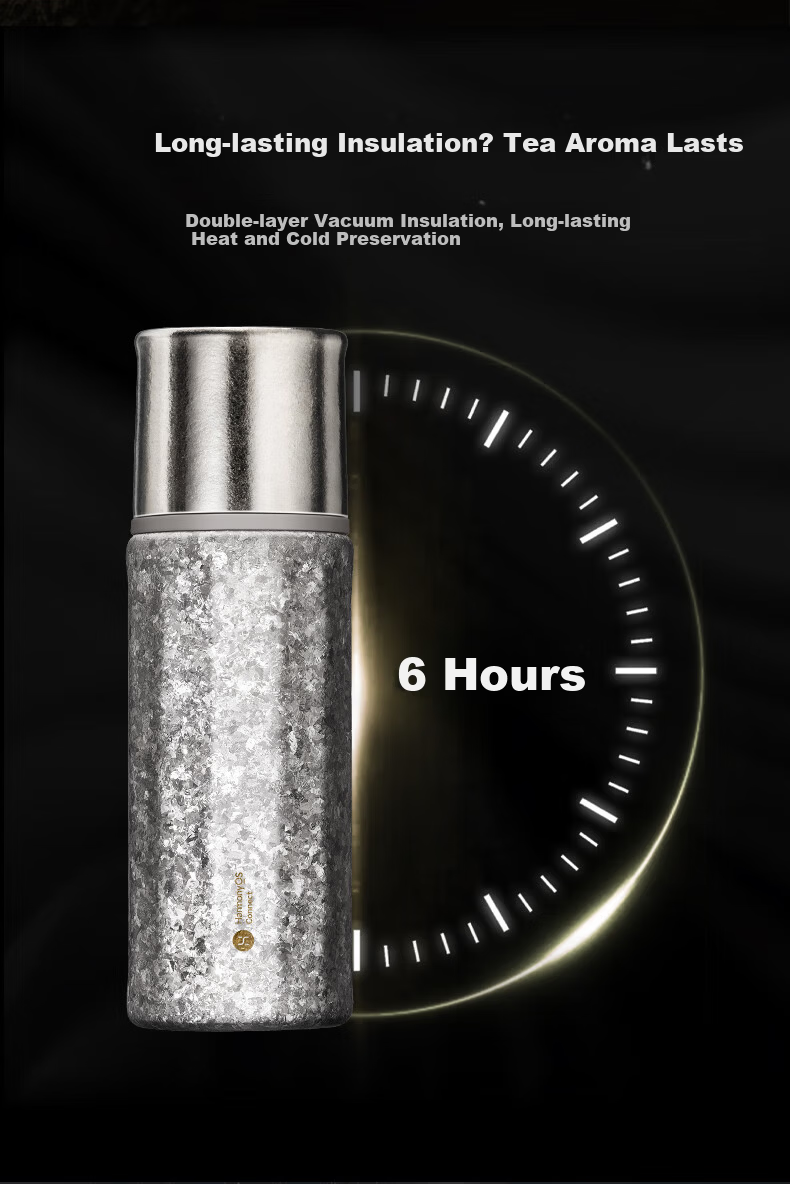 Hongmeng Smart Choice Haers Intelligent Pure Titanium Tea Brewing Insulated Water Bottle for Men and Women with Tea Separation Business Gift 19