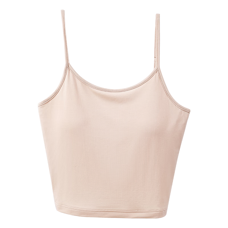 GUJIN 2026 Spring Summer Lightweight Camisole Vest for Women with Built-in Bra, Comfortable and Breathable One-piece Base Shirt