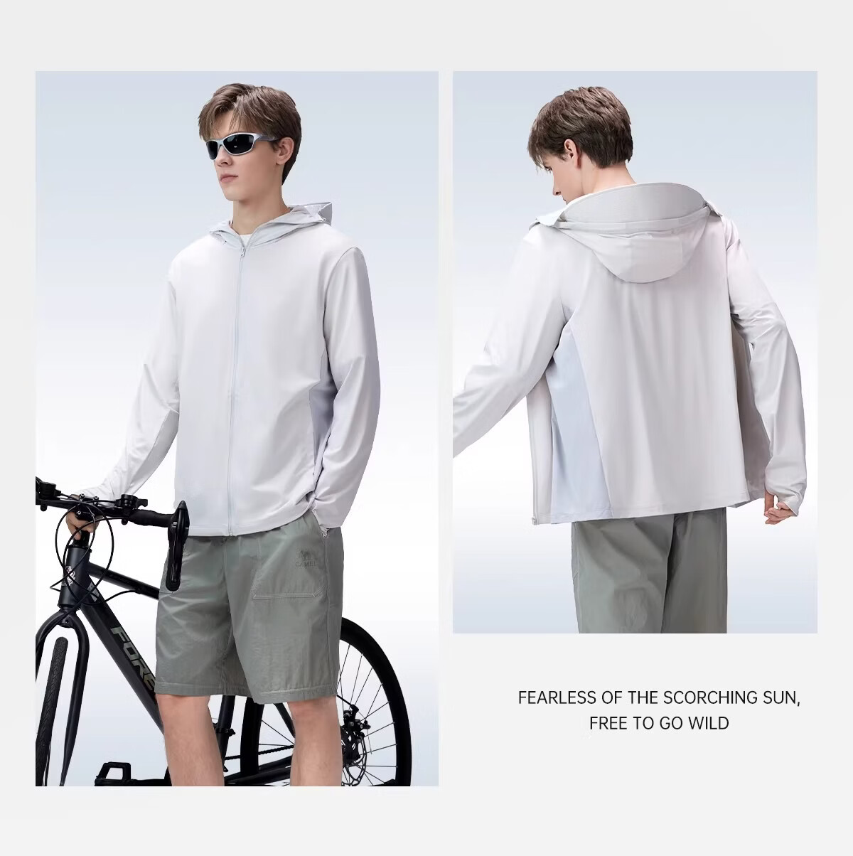CAMEL Outdoor Cooling White Skin Sunscreen Jacket Unisex 2026 Spring Summer New Breathable UV Protection Coat R168 17