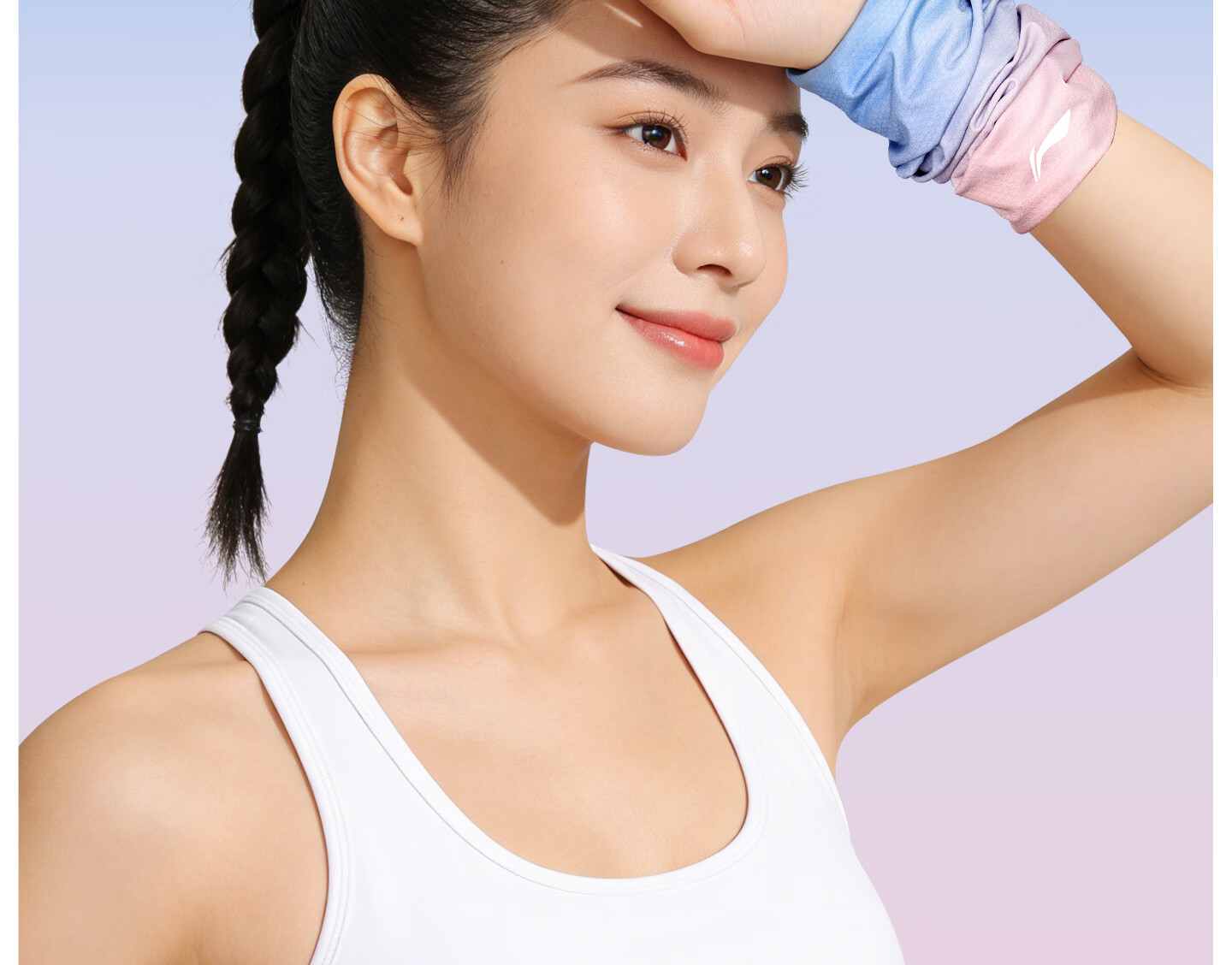 Li-Ning Cooling Wrist Sweatband Towel Quick-Dry Sports Wrist Sweat Absorbing Towel for Men and Women Running Badminton Summer 2