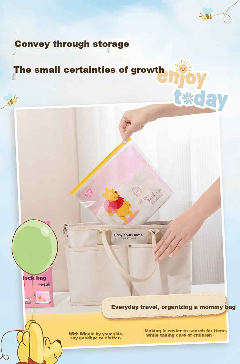 Easy Your Home Clothes Storage Bag Moisture-Proof Sealed Bag Luggage Organizer Bag Children's Underwear Storage Bag 11
