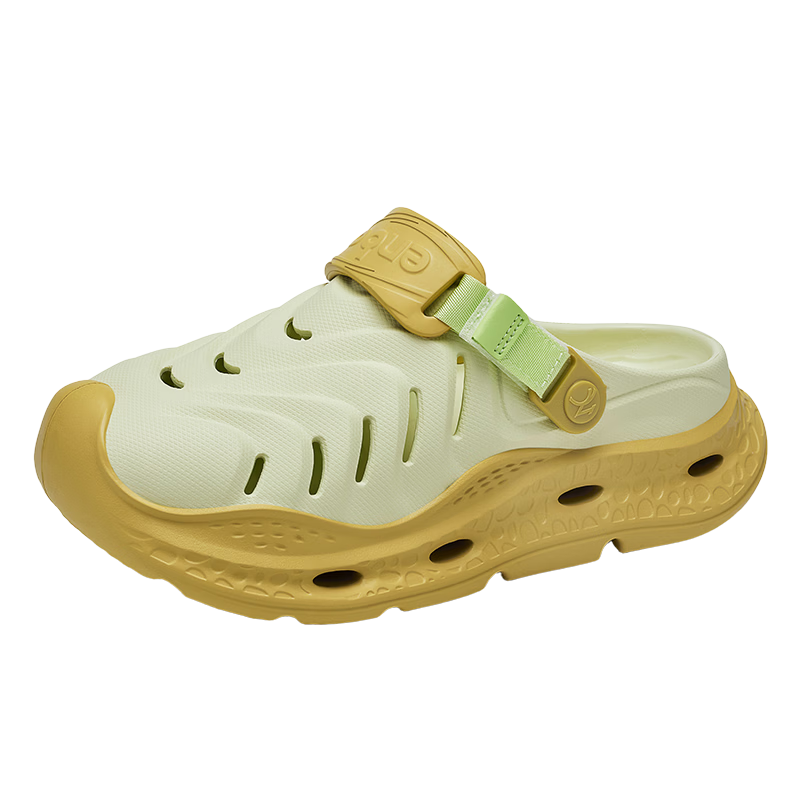 ENBO 2026 Spring New Sports Clog Shoes Comfortable Sandals Casual Shoes Glow Yellow 37 (235mm)