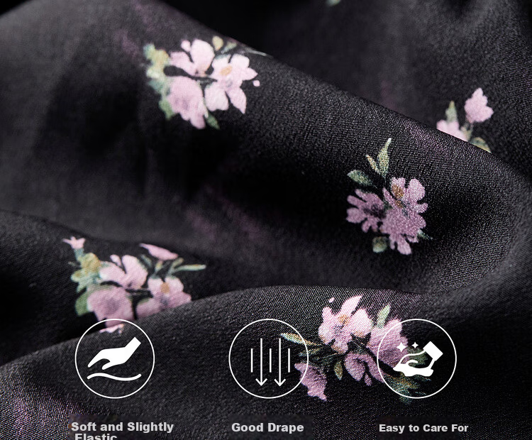 Shangdu Bila V-Neck Short Sleeve Printed Dress Women Summer Waist Slimming Tea Break Floral Elegant Commuter Mid-Length Dress 12