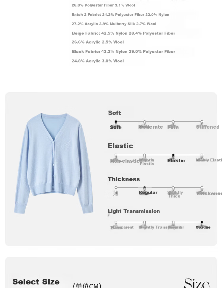 Sentubila Spring Summer Casual V-Neck Cardigan Knitwear Women Simple High-End Top Cardigan Innerwear Light Gray M 10