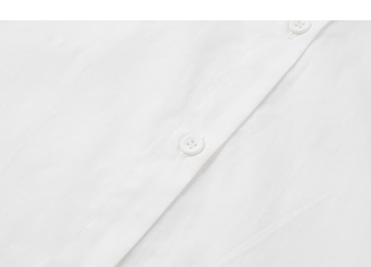 Demana [Le Enjoy Pure Cotton] Spring and Autumn Irregular Layered Lace Splice Round Neck Loose Blouse Women's Shirt Top 6