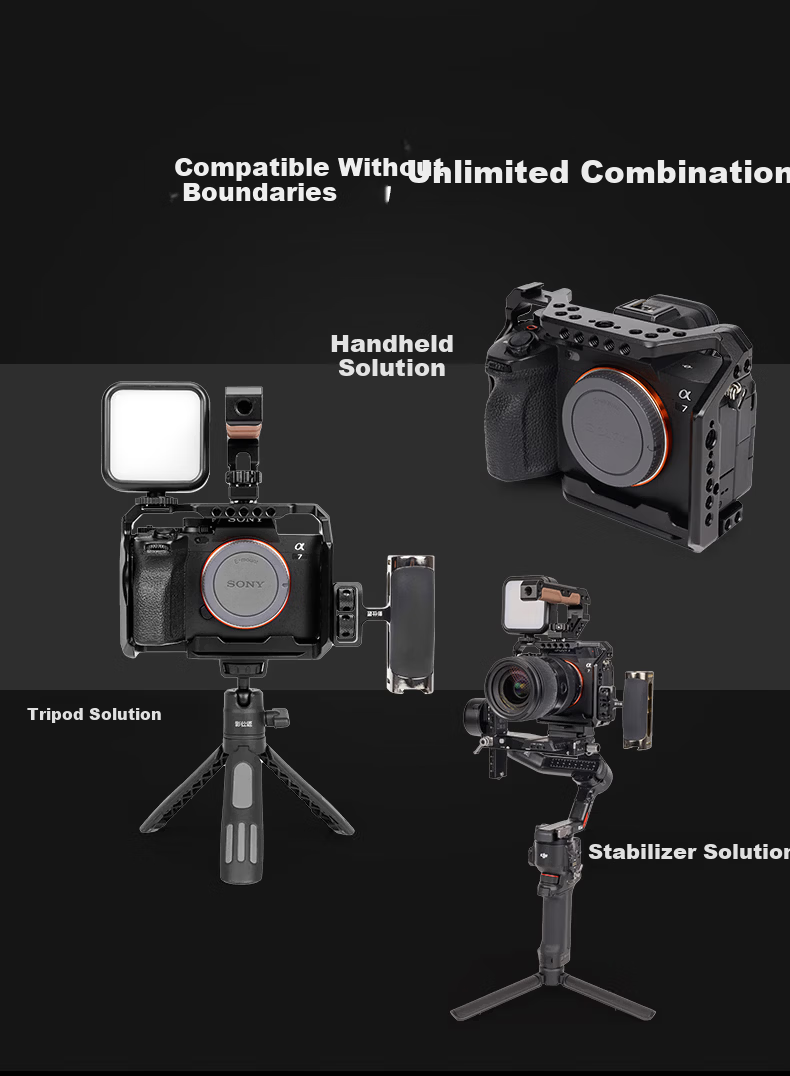Yingshiji Camera Cage Expansion Frame for Sony ZV-E10 5