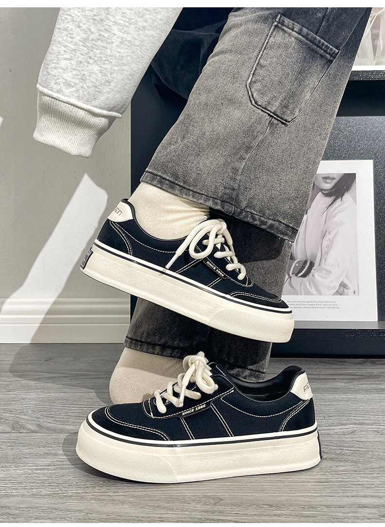 Renben Official Canvas Shoes for Women 2026 Spring Autumn Casual Breathable Sneakers Brown Size 36 11