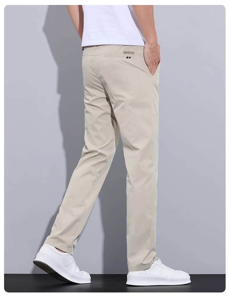 RED DRAGONFLY Men's Casual Business Commuter Loose Straight-Leg Trendy Thick Plus Size Black Pants 34 15
