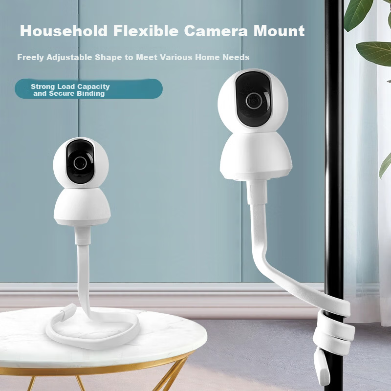 LinkStone Xiaomi Camera Mount Bracket No-Drill Wrap-Around Stand for C700/C300/1080p/2/3 PTZ Version/2K Pro Version Compatible with Xiaobai, Ezviz, Huawei, and Haique Cameras