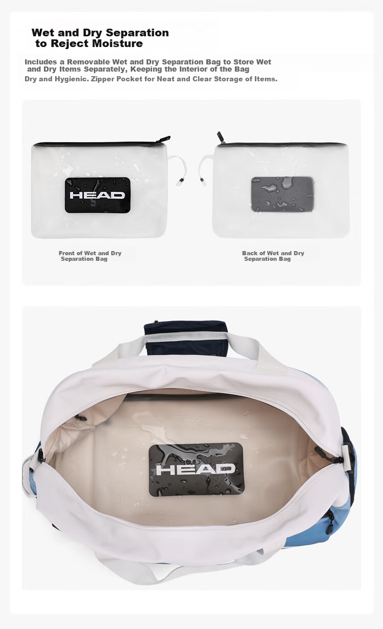 HEAD Tennis Bag Women's Stylish Badminton Bag Men's Gym Sports Handheld Shoulder Crossbody with Separate Shoe Compartment 9