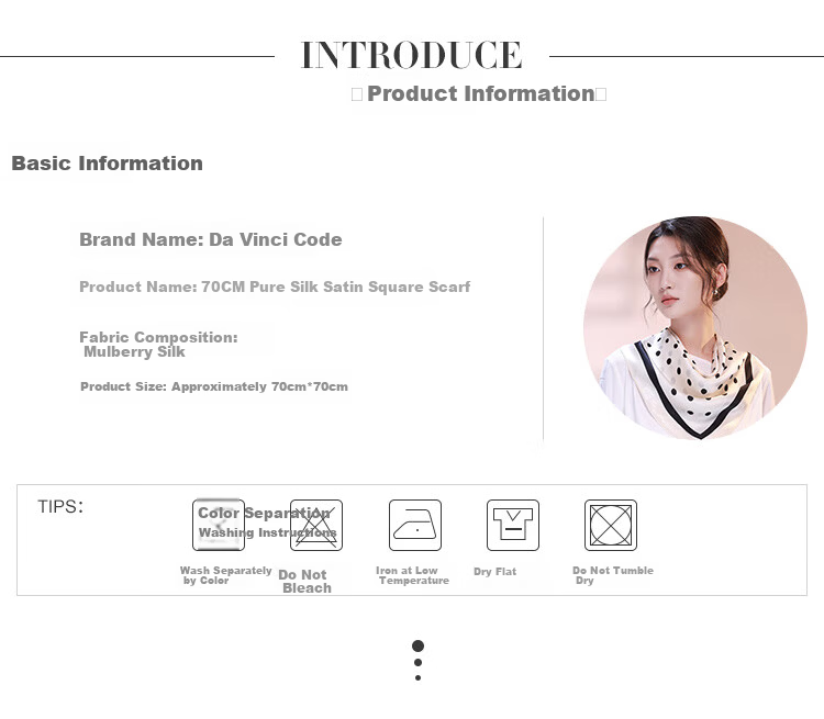 Da Vinci Code Silk Scarf for Women Spring Summer Shawl Neck Scarf Silk Square Scarf Mother's Day Birthday Gift for Mom 2