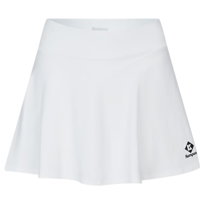 KUMPOO Women's Badminton Apparel Simple Versatile K261W-7182 Skirt White 3XL