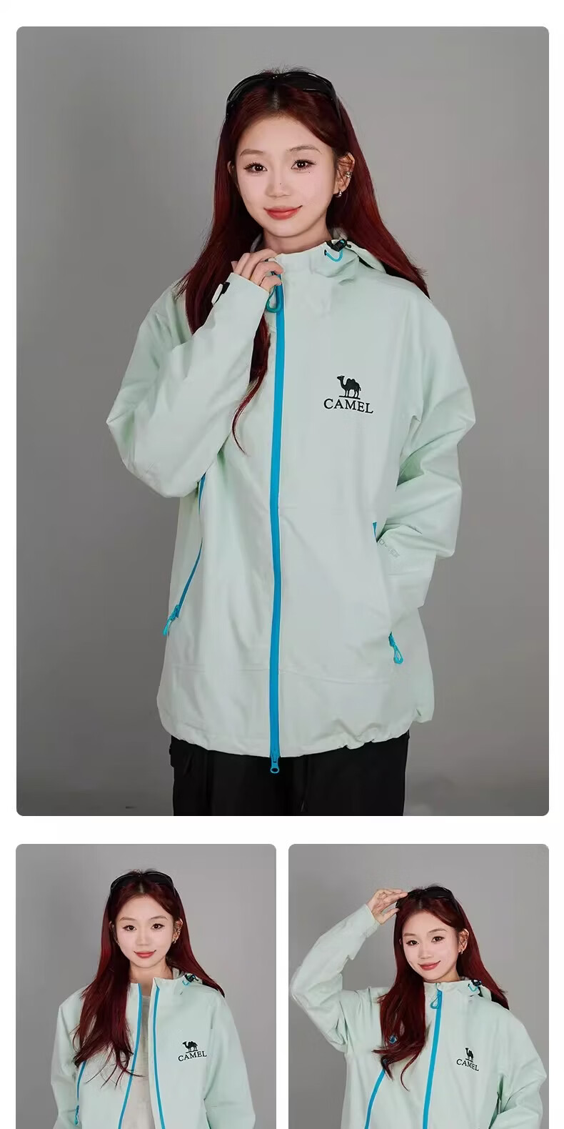 CAMEL [Wang Junkai Edition] Outdoor Single-Layer Windproof Waterproof Jacket 2026 Spring New Unisex B005 33