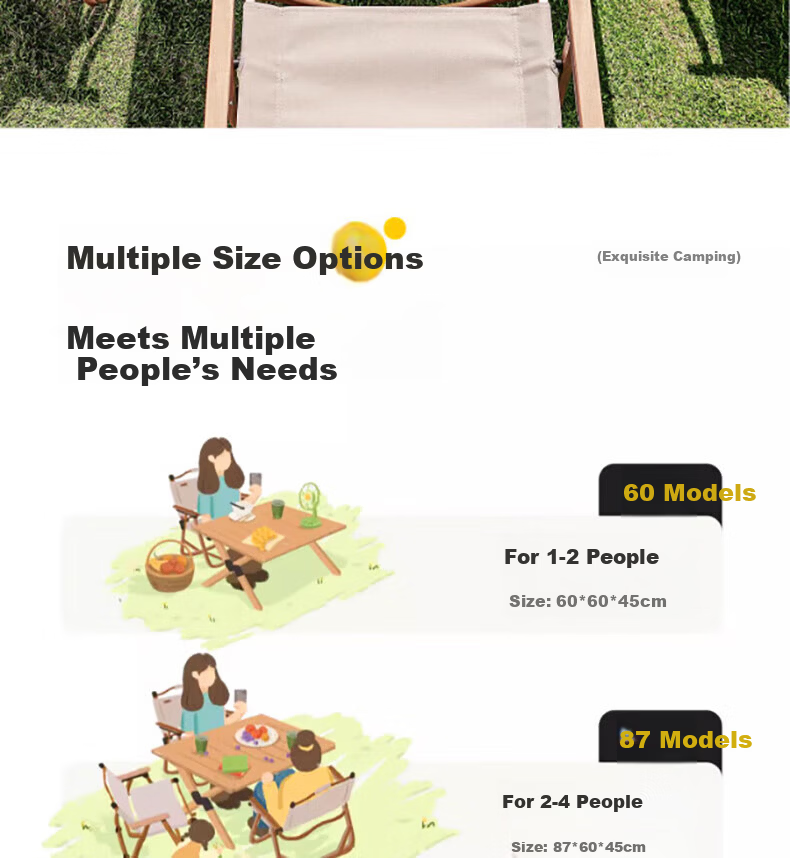 Gosoo Outdoor Folding Table Carbon Steel Egg Roll Table Large Portable Camping Picnic Stall Table and Chair Equipment 8