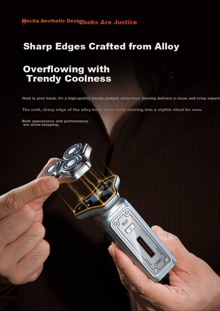 T-FLASH S10 Mini Cyclone Electric Shaver for Men 2026 New Travel Portable Three-Head Black Technology Razor Practical Birthday Gift for Husband Boyfriend 24