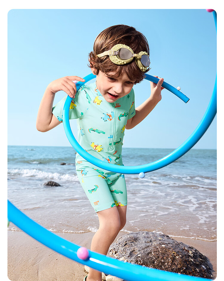 Balabala Kids Swimwear Boys Girls Baby 2026 Summer New Two-Piece Sunscreen Chlorine-Resistant Cartoon Swimsuit Set 31