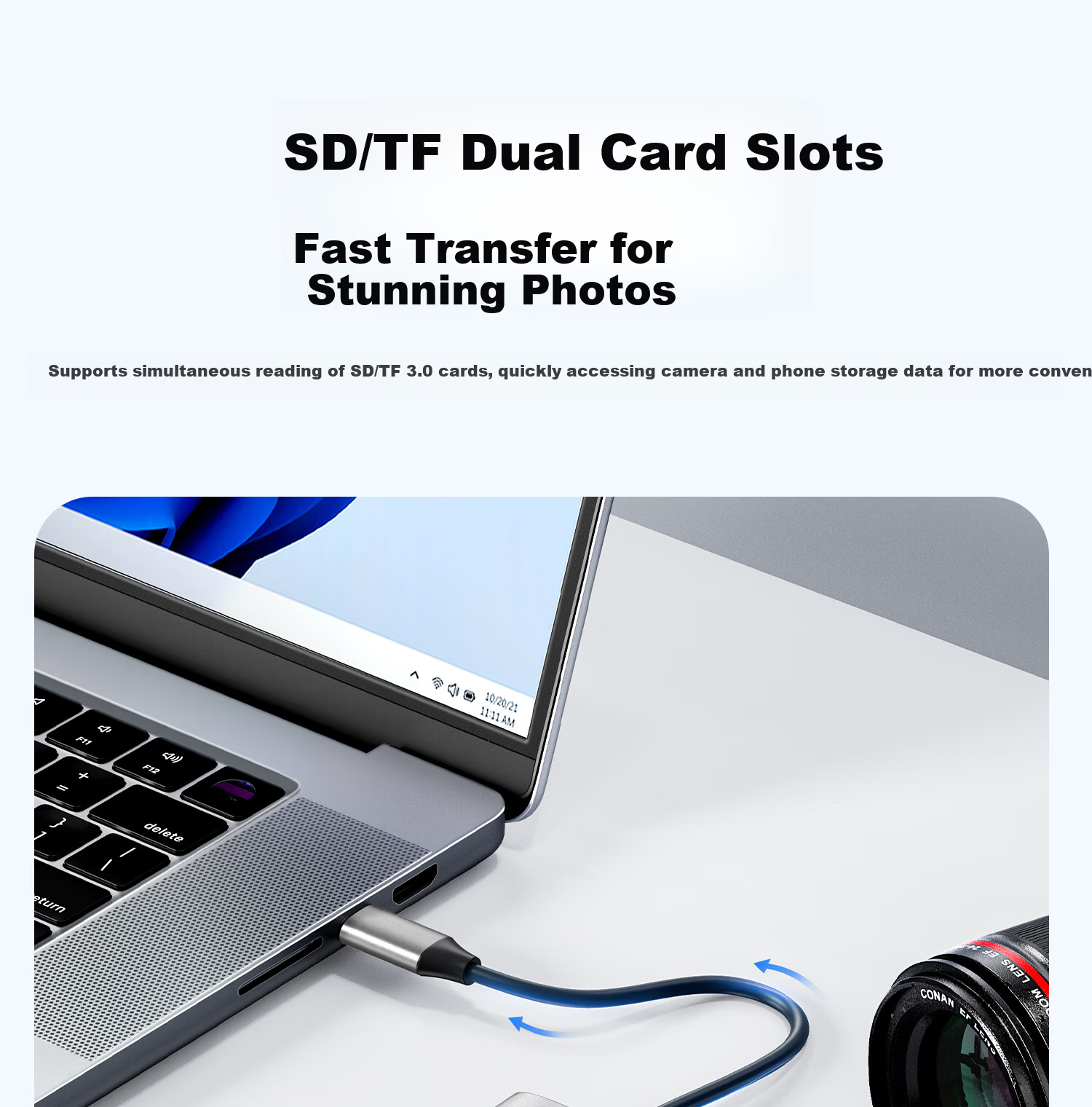 ORICO Docking Station Type-C to Dual HDMI Triple Display Adapter 4K USB Hub Compatible with Mac Huawei Laptop PW11-8PH 13