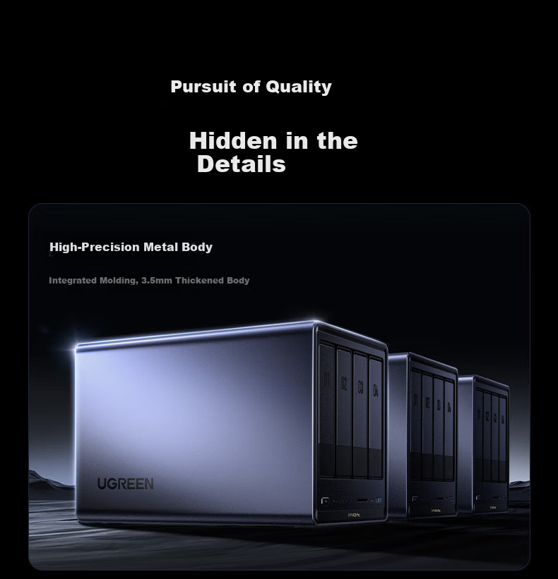 UGREEN Private Cloud DXP4800 Pro NAS Network Storage 8GB RAM 4-Bay Personal Cloud Drive AI Home Server 10GbE Port Compatible with iPhone 17 44