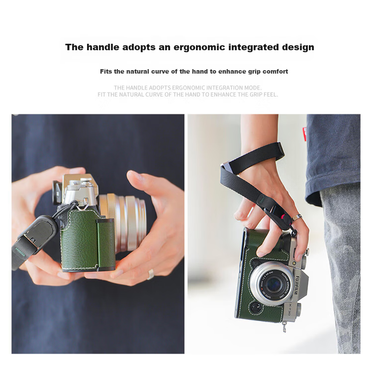 XieLv XT30 Third/Second Generation XT30 Coffee Color Leather Handle Genuine Leather Protective Case Fuji XT50 XM5 Protective Shell X100V XT5 Camera Bag XE5 Genuine Leather Case Accessories 6