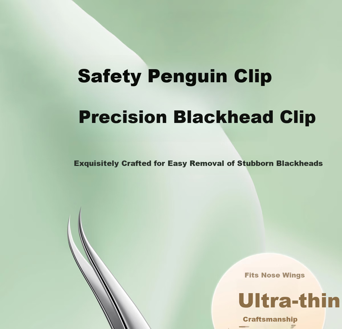 OEIEZ Non-Magnetic Ultra-Fine Comedone Extractor Pimple Tweezer Professional Blackhead Acne Beauty Clamp High-Precision Comedone Tweezer 1
