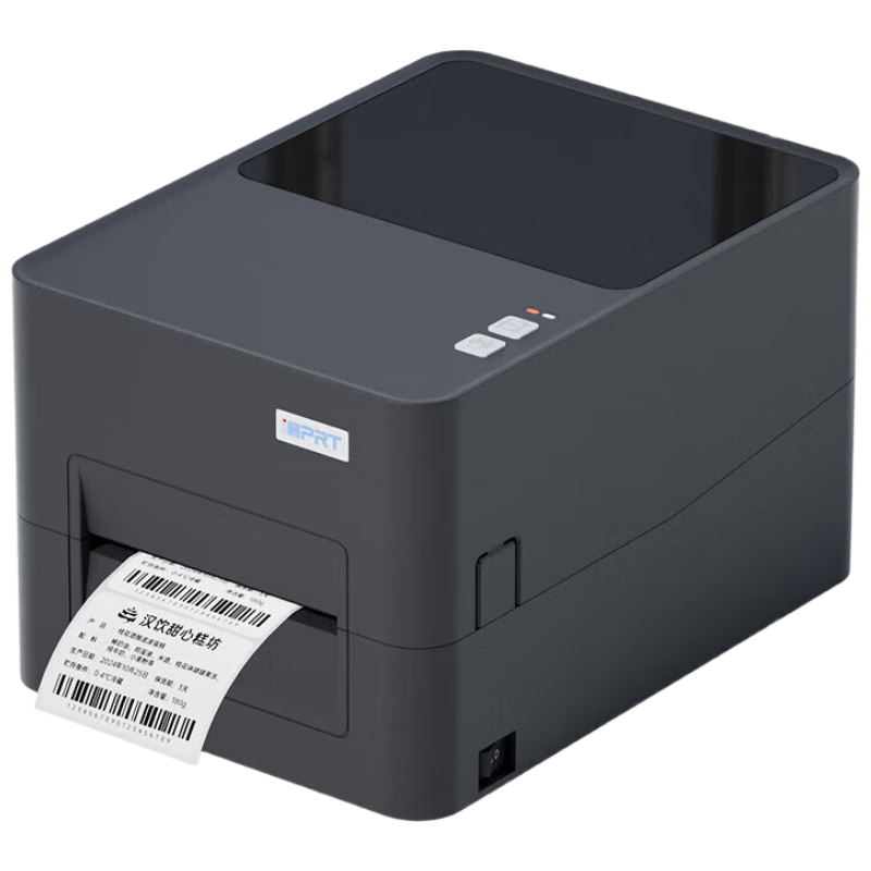 HPRT Label Printer iF4 - 300dpi High-Resolution Barcode Printer Thermal Transfer QR Code Ribbon Office Adhesive Label Certificate Price Tag Wash Care Hang Tag