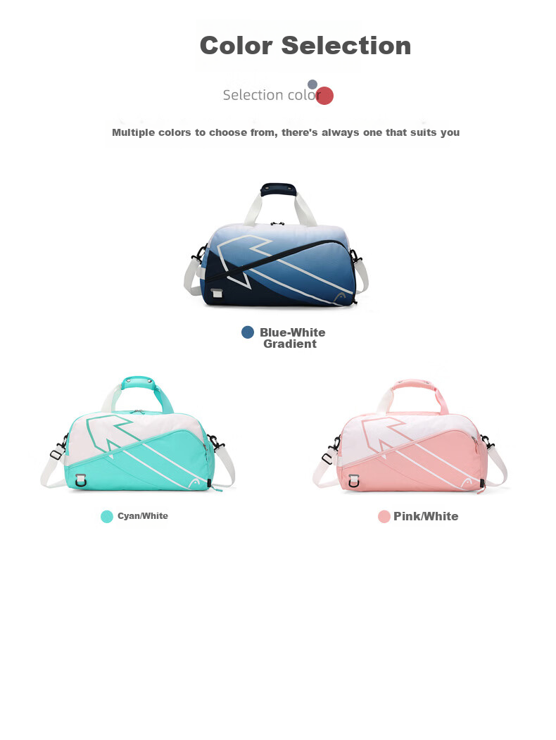 HEAD Tennis Bag Women's Stylish Badminton Bag Men's Gym Sports Handheld Shoulder Crossbody with Separate Shoe Compartment 12