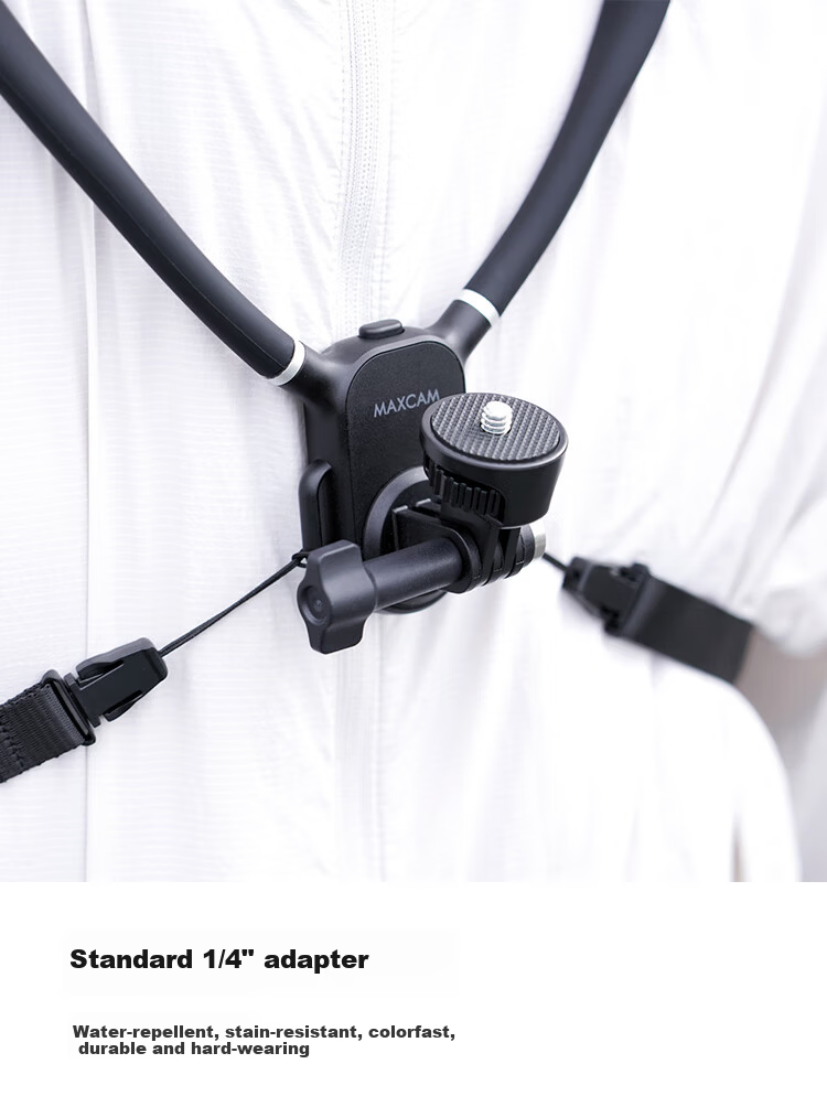 MAXCAM Neck and Chest Mount Strap for DJI Osmo 360 Panorama Camera, YI Insta X5 X4 Air, Fishing Lure First-Person View Bracket, Motorcycle Riding Accessories 3