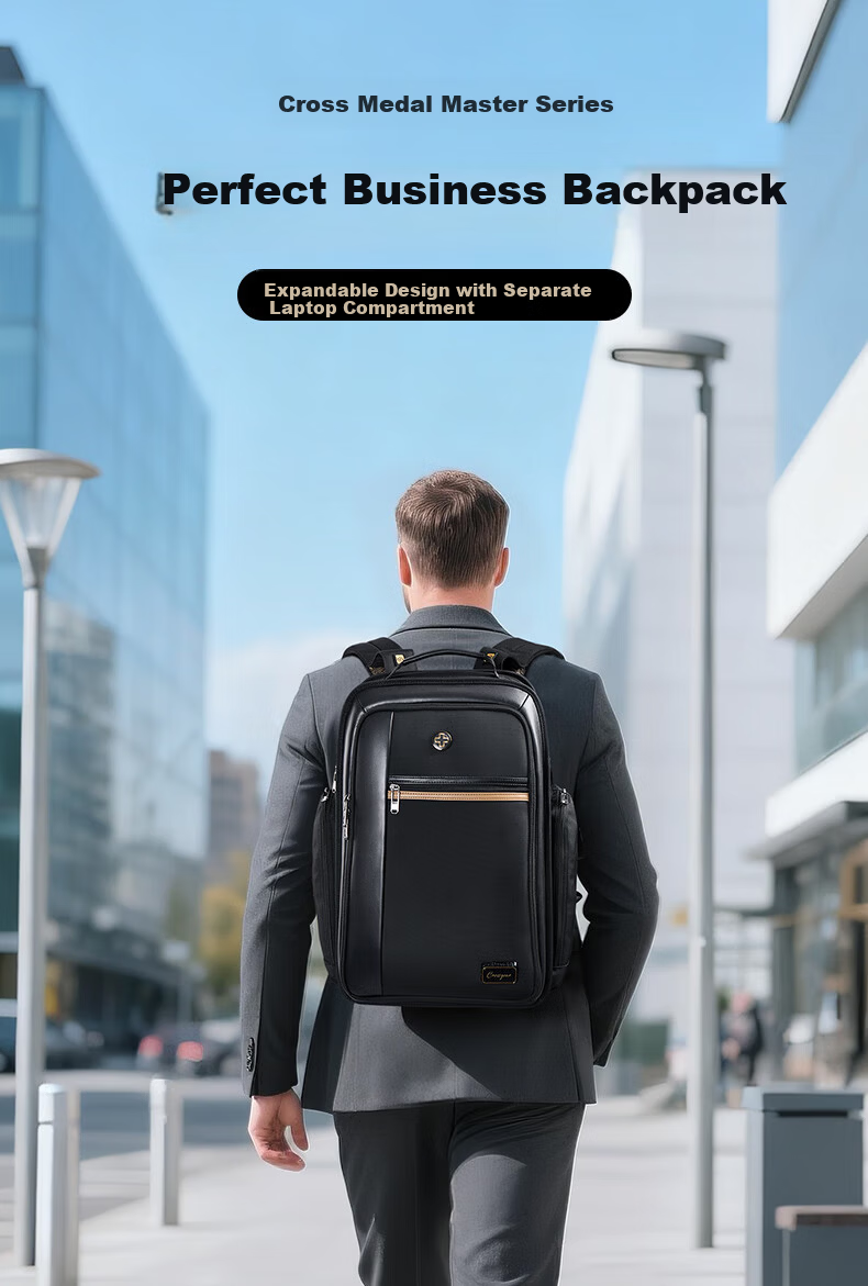 CROSSGEAR Cross Medal Weight Reduction Master Max Business Backpack, 17-Inch Laptop Bag, Large Capacity Travel Backpack for Business Trips 1