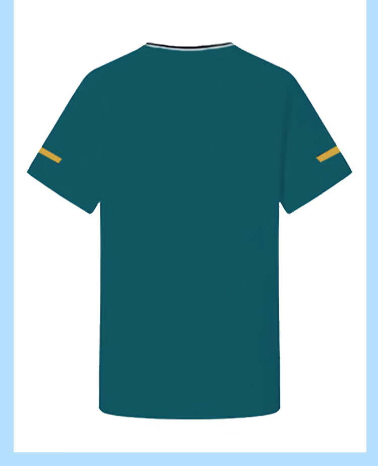 YONEX Badminton Shirt Youth Kids Competition Training Sweat-Absorbing Sports Short Sleeve T-Shirt 3100126BCR Blue Green J160 7