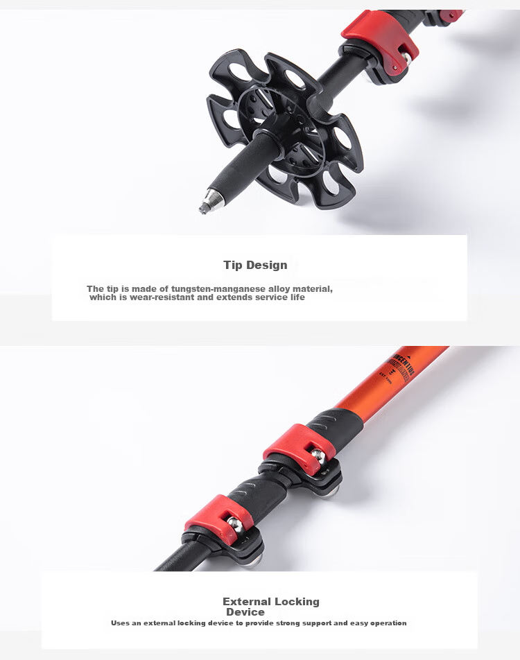 TOREAD Hiking Pole Outdoor Universal Aluminum Alloy Non-Slip Telescopic Folding Trekking Equipment TEKKBN80717 7