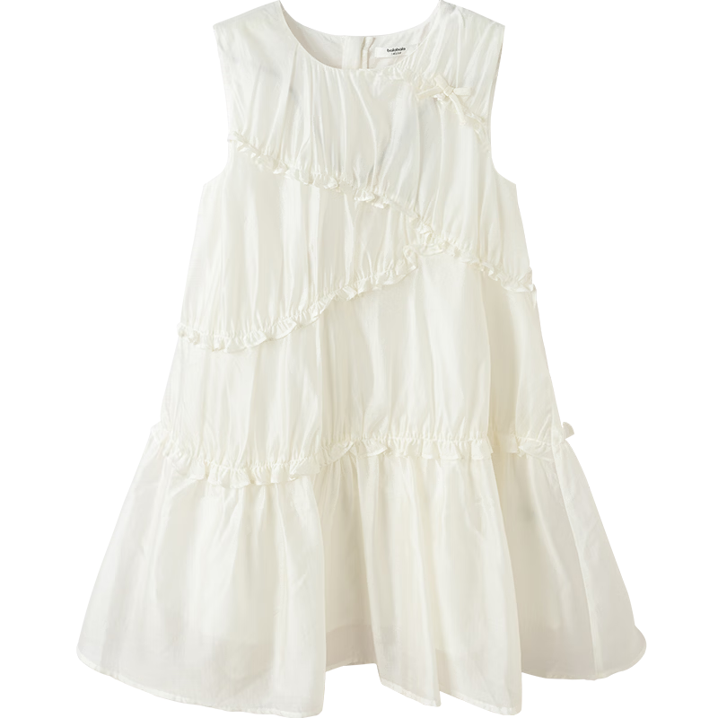 Balabala Kids Sleeveless Dress 2026 Summer Big Kids Children's Day Gift Girl Princess Dress Sweet