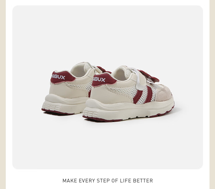 ThomBaker Kids Toddler Walking Shoes Baby Sports Mesh Cartoon Soft Sole Spring Summer Girls Shoes Red Bear Pendant Size 19 8