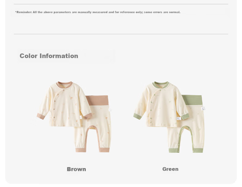 Happy Little Bear Baby Thermal Underwear Set Home Clothes High-Waist Belly Protection Autumn Top and Pants for Baby 14