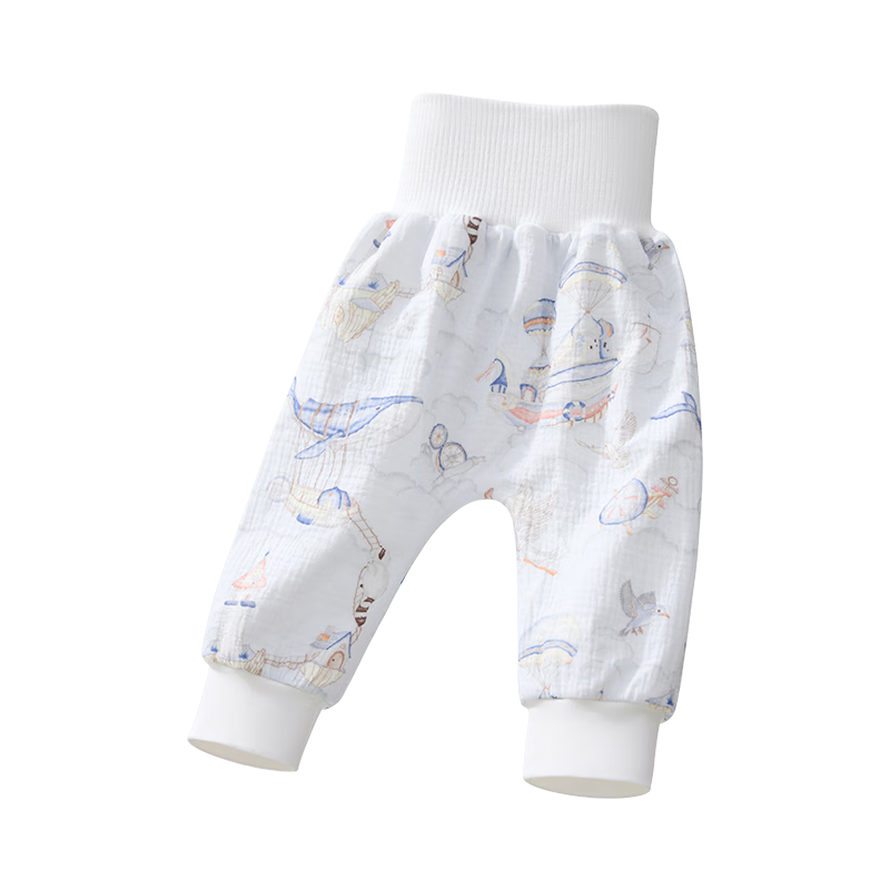 Betis Kids Waterproof Diaper Pants Unisex Baby Potty Training Pants Infant Urine-Resistant Skirt Sky S